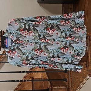 Tommy Bahama Long Sleeves Floral Casual Button Down Shirt